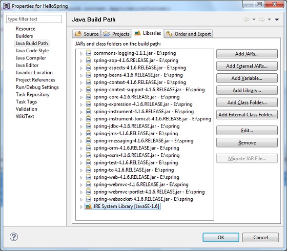 spring hello world 实例