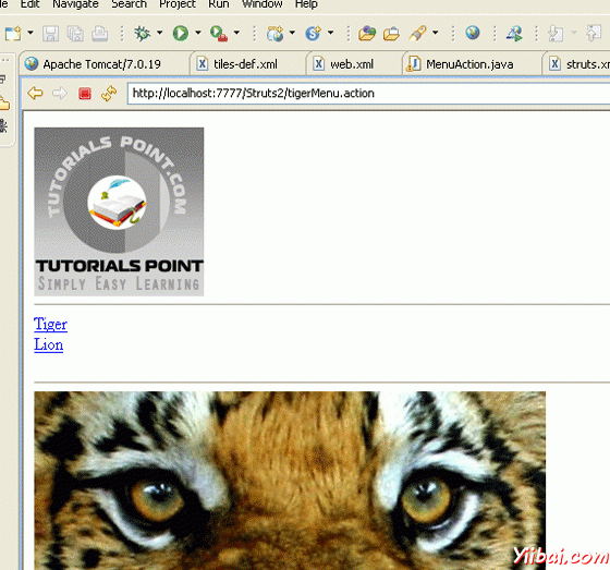 struts and tiles integration